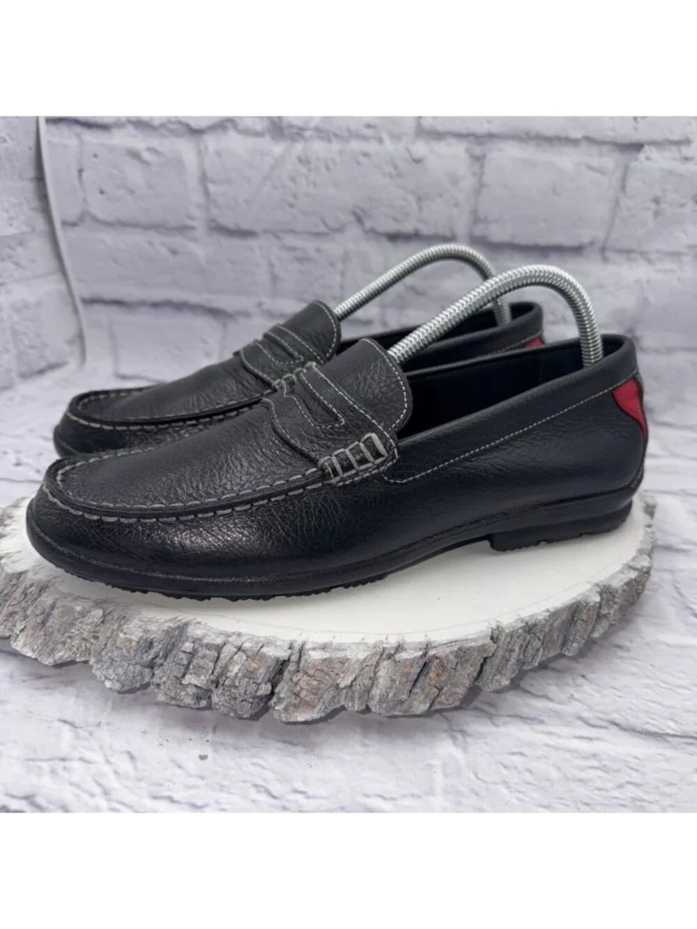 Footjoy Club Penny Loafer Men's 8 M Black Leather Casual Slip On Shoes 79047